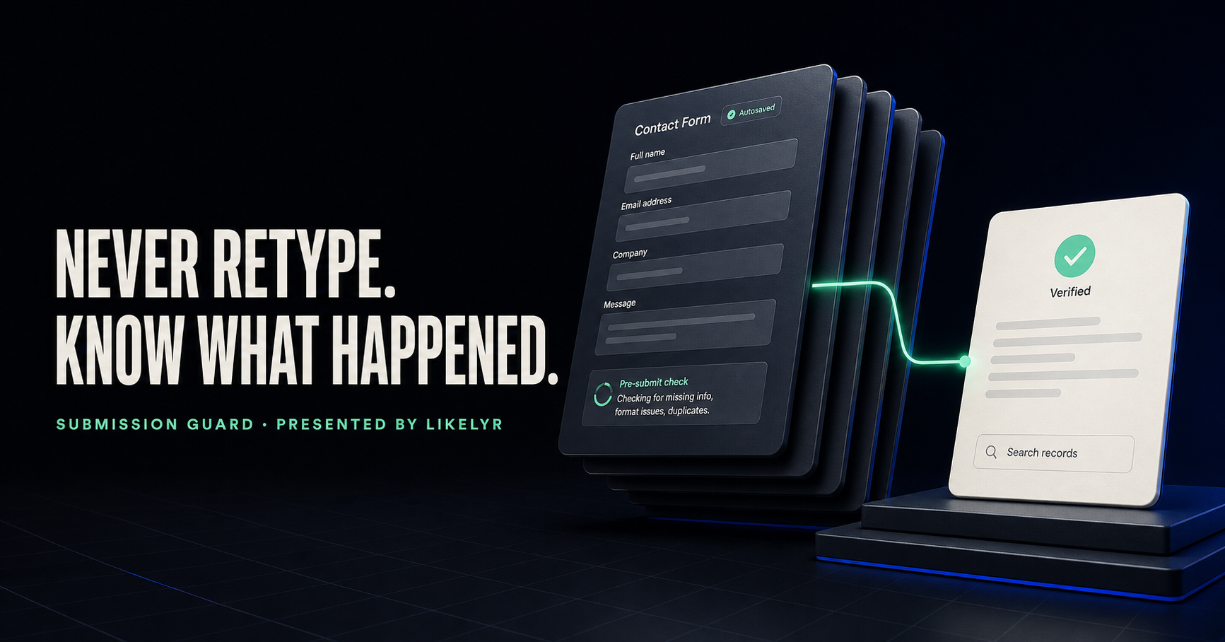 I tested 45 form-submission flows. The hard part wasn’t saving drafts—it was proving the website logo